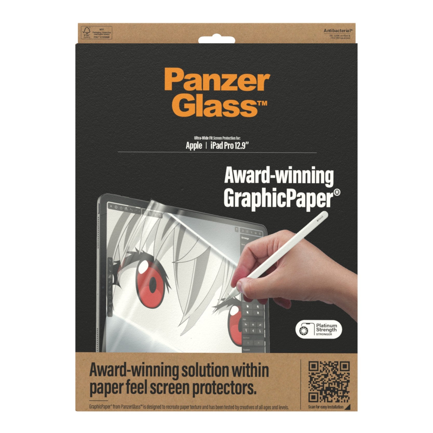 PanzerGlass® GraphicPaper® Displayschutz iPad Pro 12.9'' (2018-2022) | Ultra-Wide Fit